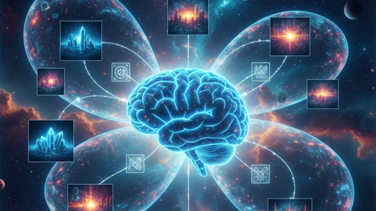 How the Human Brain Could Access Multiple Dimensions